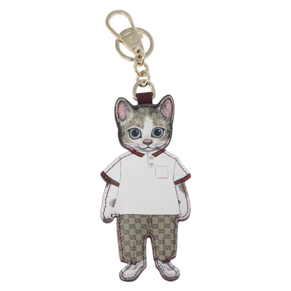 Gucci GG Supreme Higuchi Yuko Charm Beige